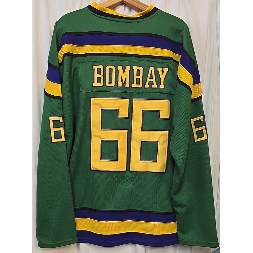 The Mighty Ducks Hockey Jersey #66 Gordon Bombay Size XXL Athletic - Picture 5 of 9